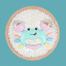 Montessori Crab Rattle Toy – Soft Teething Toy for Infants