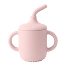 Silicone Baby Sippy Cup – Double Handle Straw Training Cup
