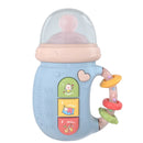 Silicone Baby Feeding Bottle Toy – Educational Rattle with Music & Light for Infants