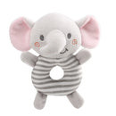 Soft Cartoon Animal Handheld Plush Rattle for Infants