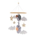 Baby Crib Mobile with Music Box – Wooden Hanging Plush Toy Bell for Newborns