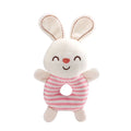 Soft Cartoon Animal Handheld Plush Rattle for Infants