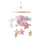 Baby Crib Mobile with Music Box – Wooden Hanging Plush Toy Bell for Newborns
